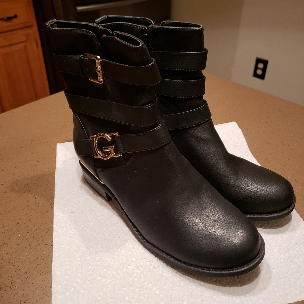 Black Guess Ankle Boots